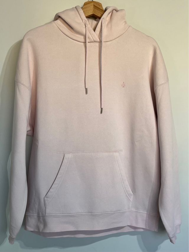 Sudadera Volcom rosa bebé bordada S