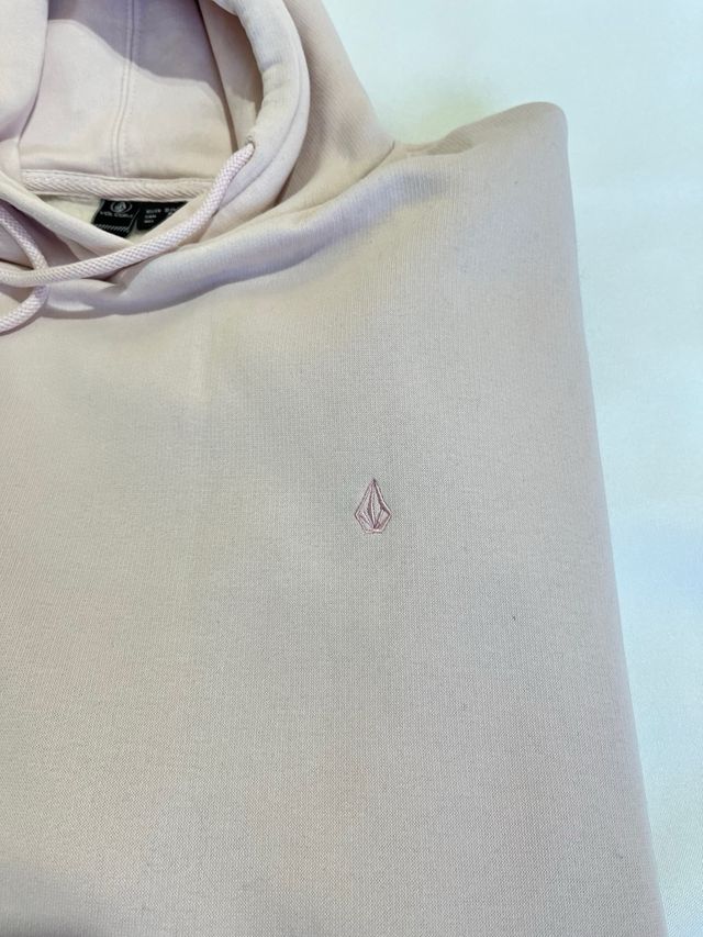 Sudadera Volcom rosa bebé bordada S