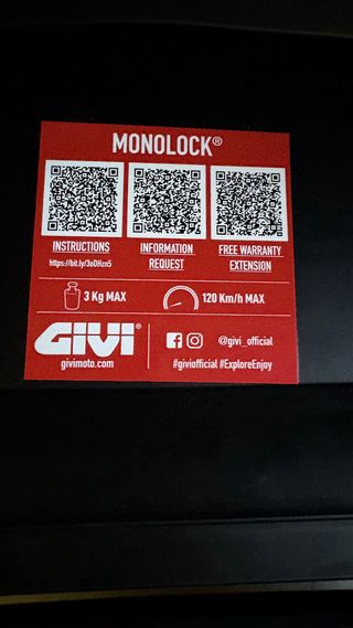 Maleta moto GIVI 36L Negra