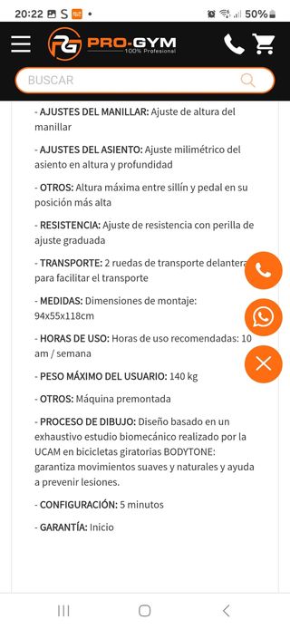 Bicicleta estática Bodytone casi nueva