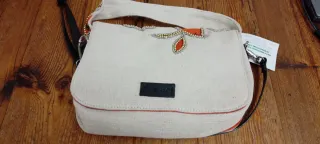 Bolso Desigual Flores Naranja Beige