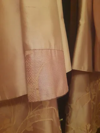 Elegante traje de fiesta 3 piezas rosa palo