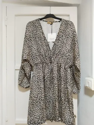 Vestido estampado leopardo