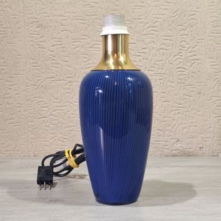 Lampada da tavolo Veart vintage blu e oro