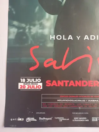 Cartel Gira Sabina Santander 20 Julio