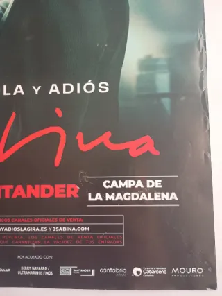 Cartel Gira Sabina Santander 20 Julio