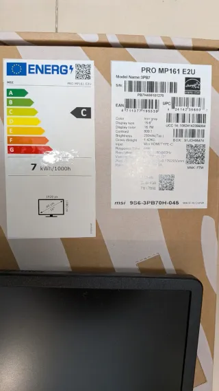 Monitor MSI 15,6" portátil