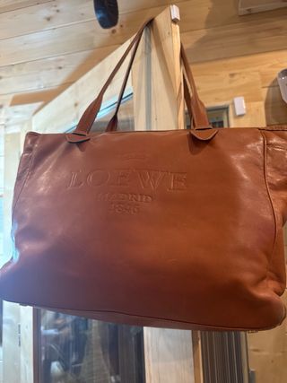Bolso Loewe Marrón Piel.