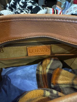 Bolso Loewe Marrón Piel.