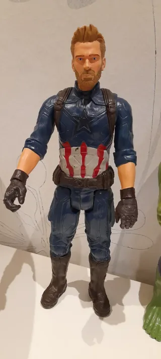 4 Muñecos Vengadores Capitán América Hulk Iron Man