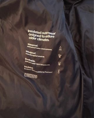 Plumífero Rains Negro Largo