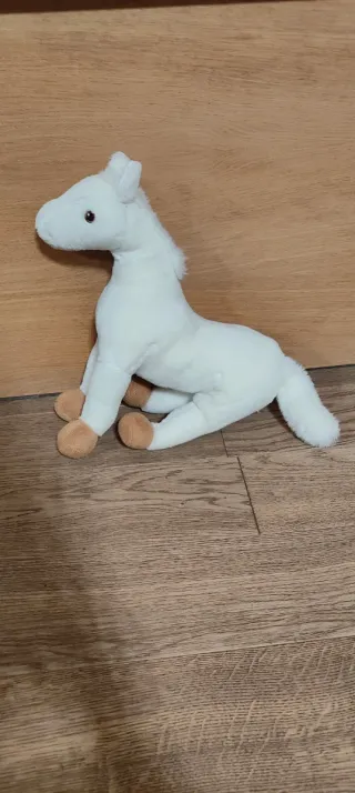 Peluche cavallo bianco