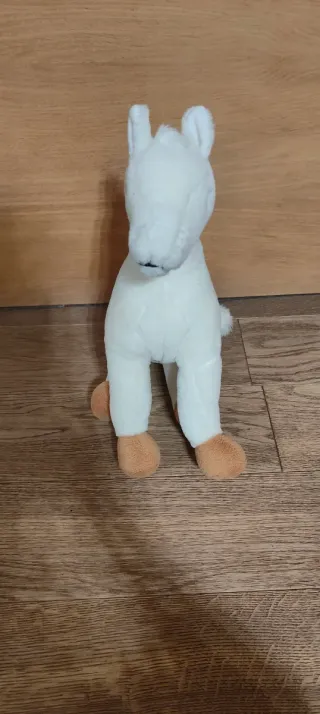 Peluche cavallo bianco