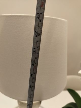 Lámpara de mesa cristal y metal