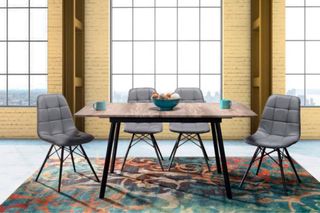 Mesa Comedor Extensible Madera y Metal