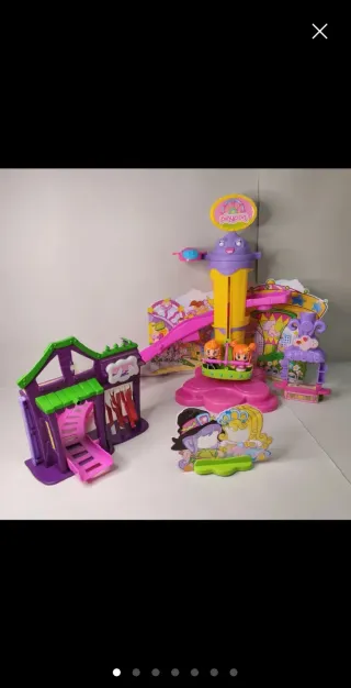 Parque de atracciones Pin y Pon. Con dos muñecas.