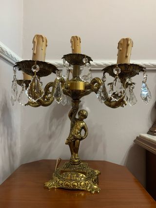 Lámpara Candelabro Bronce