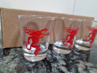 Pack 8 Vasos de Chupito - Fireball