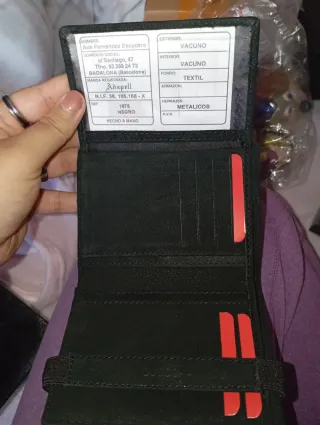 Cartera de piel hombre