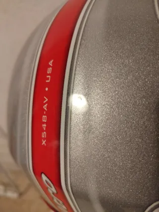 Casco Moto Nitro Diseño Bandera USA