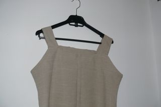 Conjunto Abaya e Vestido Preto e Bege