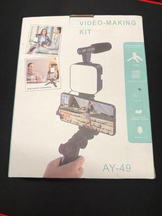 Kit Grabación Móvil: Aro Luz, Micrófono, Trípode