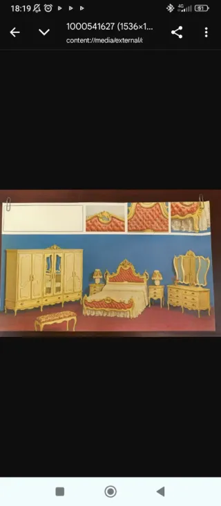 Dormitorio Clásico Estilo Luis XV