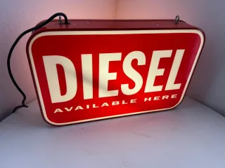 Insegna luminosa pubblicitaria DIESEL