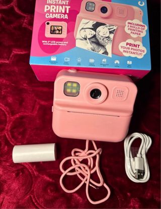 Cámara de impresión instantánea rosa