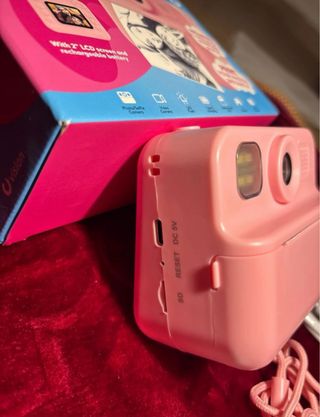 Cámara de impresión instantánea rosa