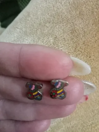 Pendientes Tous Oso Plata