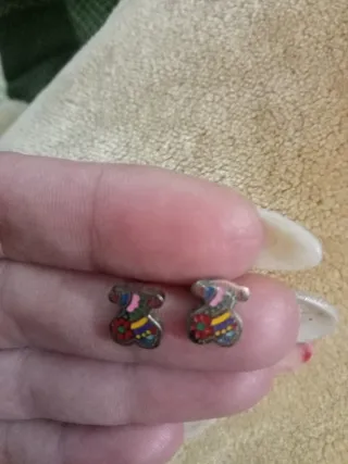 Pendientes Tous Oso Plata