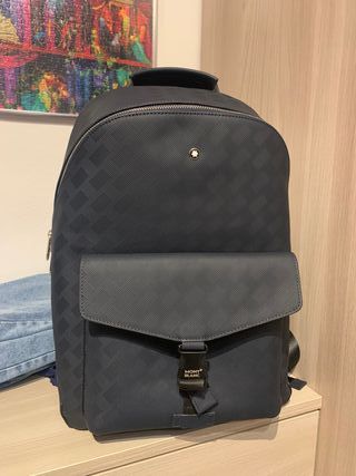 Zaino Montblanc Pelle Blu