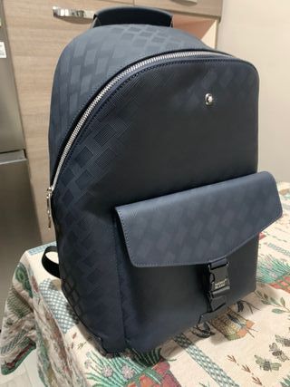 Zaino Montblanc Pelle Blu