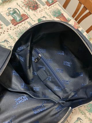 Zaino Montblanc Pelle Blu