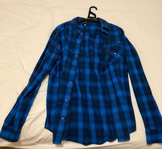 Camisa DC cuadros azul talla S