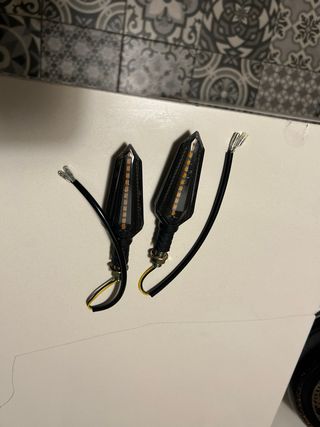 Intermitentes LED Moto Deportivos Negros nuevos