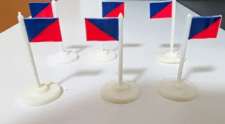 SUBBUTEO Set 6 Bandierine Rosso Blu 61188