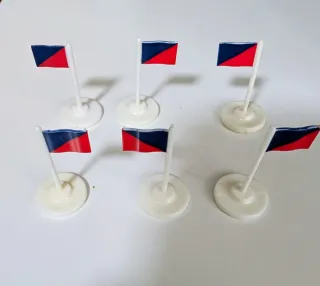 SUBBUTEO Set 6 Bandierine Rosso Blu 61188