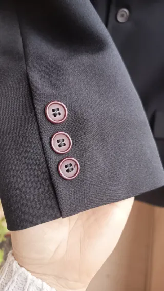 Blazer Negra Hombre, Nuevo.