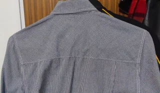 Camisa Fred Perry cuadros pequeños manga larga