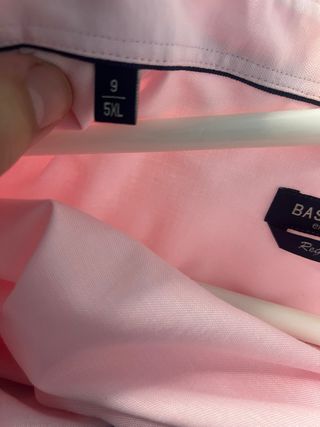 Camisa BASSETTE rosa hombre