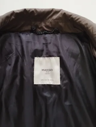 Chaqueta acolchada Mango marrón