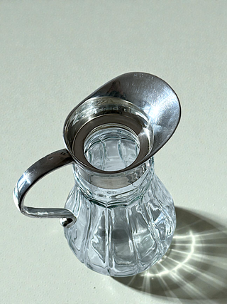 Decantatore in cristallo vintage raro