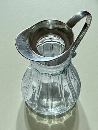 Decantatore in cristallo vintage raro