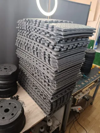 Suelo de gimnasio 100 fichas