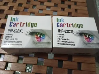 Cartuchos Tinta HP 62CXL y 62BXL