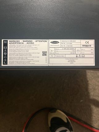 Cargador carretillas elevadoras Fronius