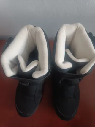 Botas de nieve para niño negras