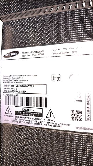 TV Samsung 32" con Marco Personalizado